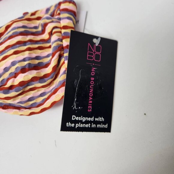 Lot of 2 No Boundaries Bandeau Bikini Top Striped Size Small (3-5) - Picture 5 of 9